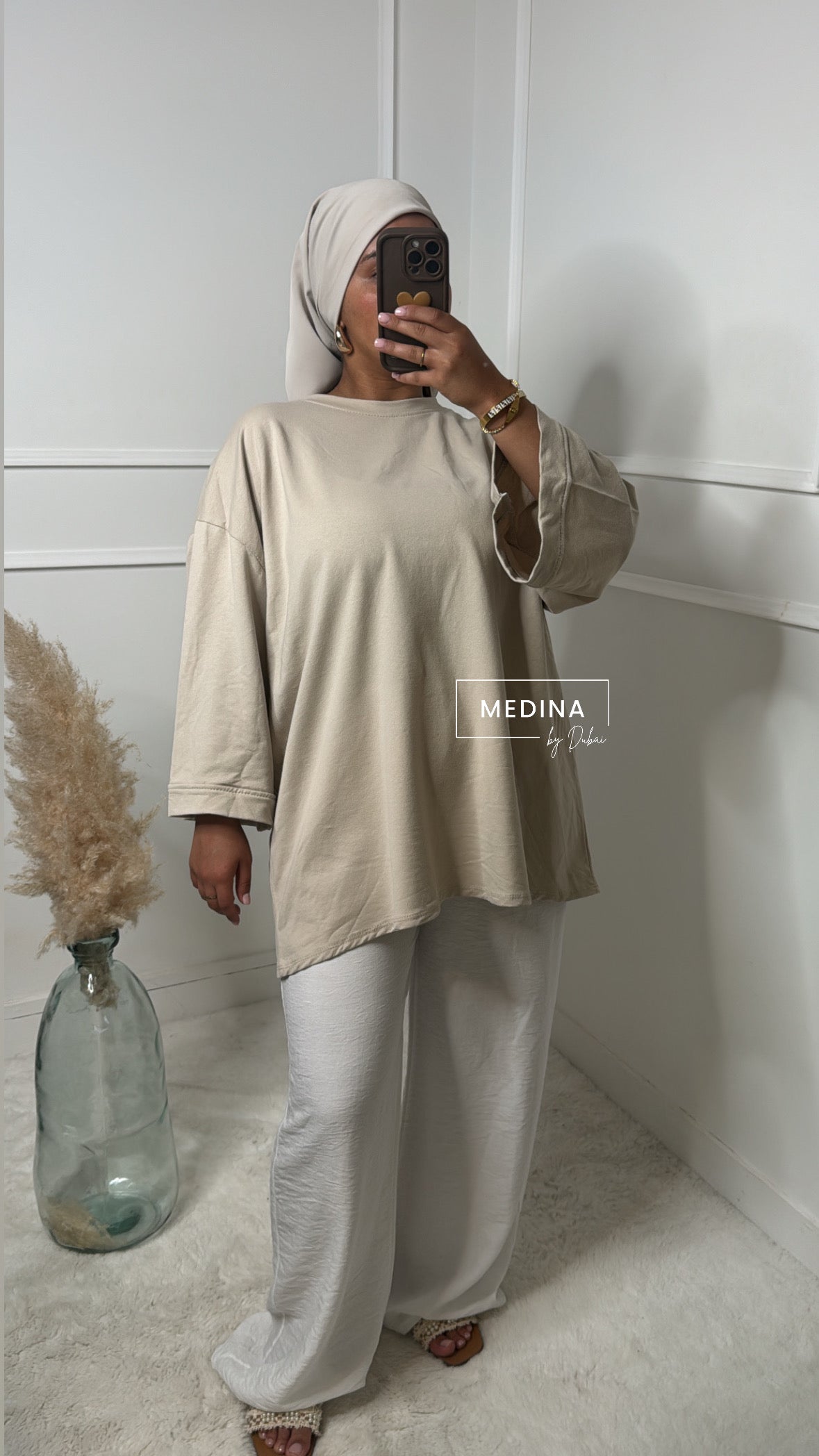 T-shirt long [beige]