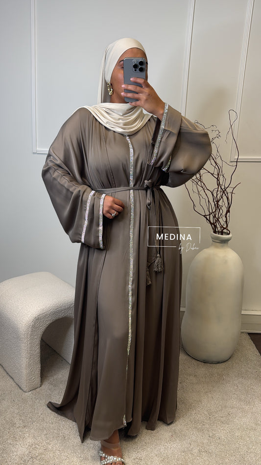 Ensemble Abaya Khaliji [ taupe]